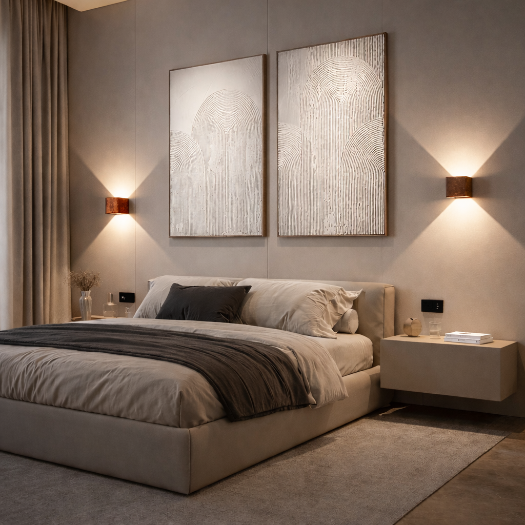 LED Wall Light with Adjustable Panels