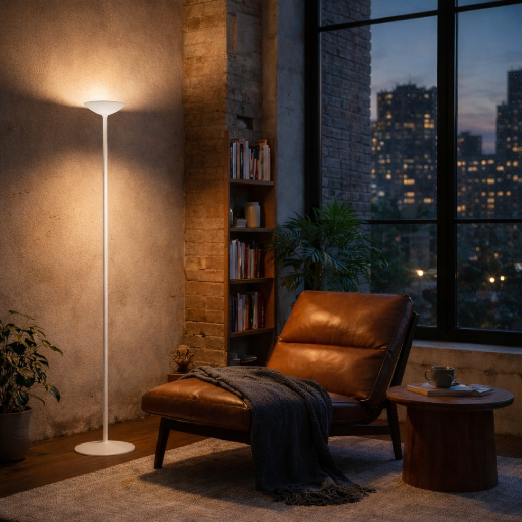 Modern Floor Lamp Black Metal