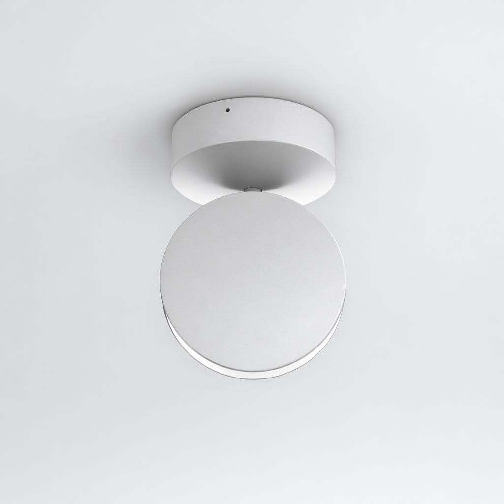 LED Ceiling Light White Aluminum 360 Rotating Spotlight