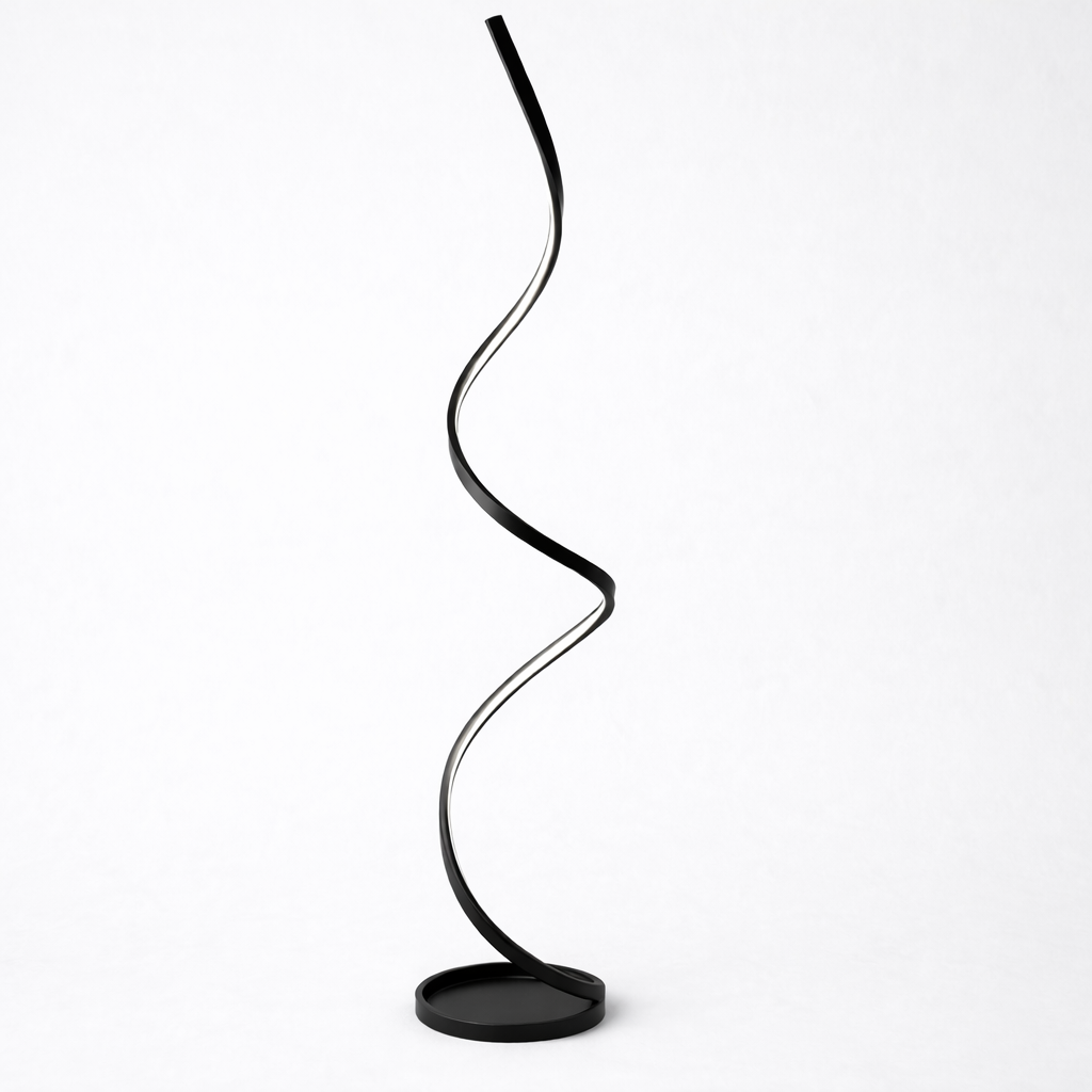 LED floor lamp dimmer minimalist modern black white