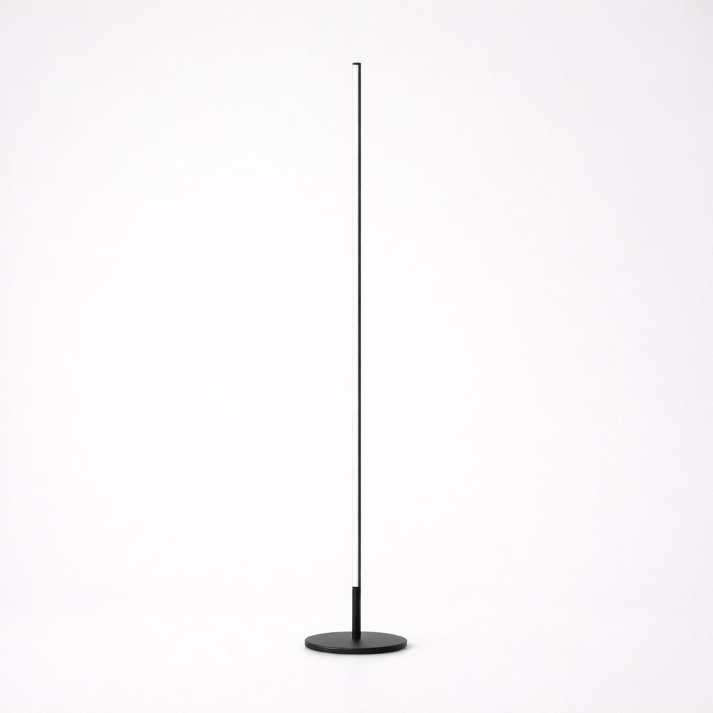 Modern LED Floor Lamp Remote Dimmable White Black