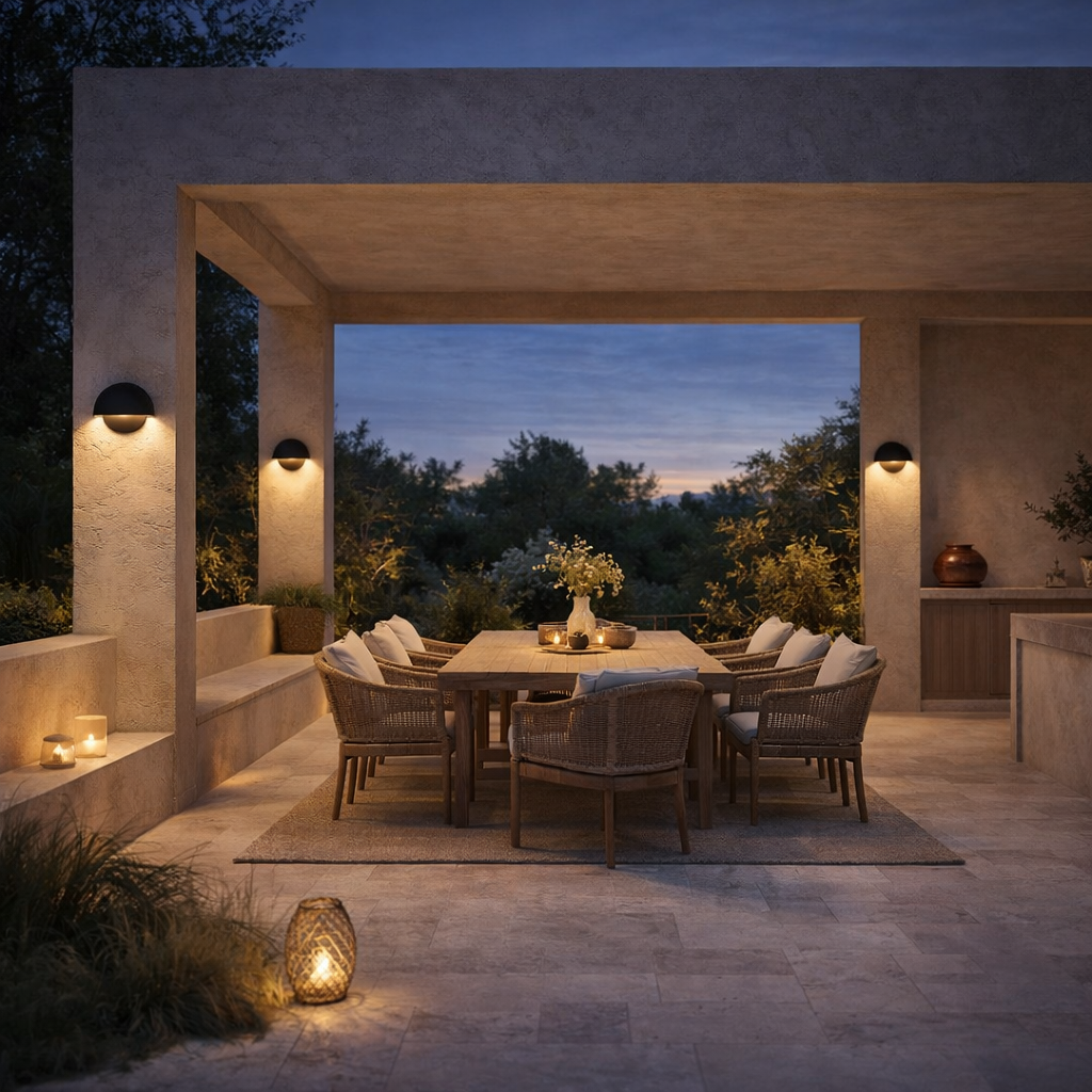 LED Wall Light Modern Outdoor Indoor Black White