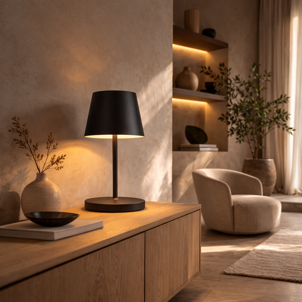 LED Table Lamp Touch Dimmable Warm White Weatherproof Anthracite