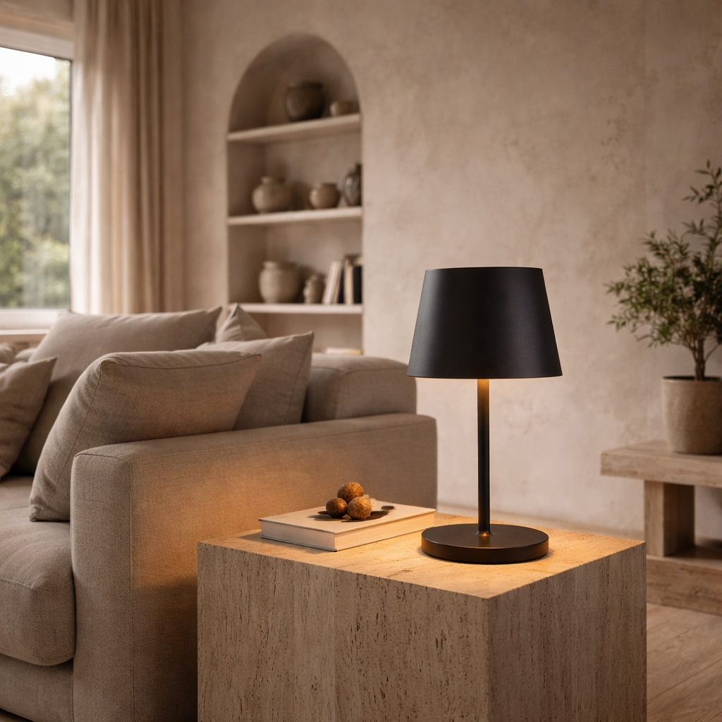 LED Table Lamp Touch Dimmable Warm White Weatherproof Anthracite