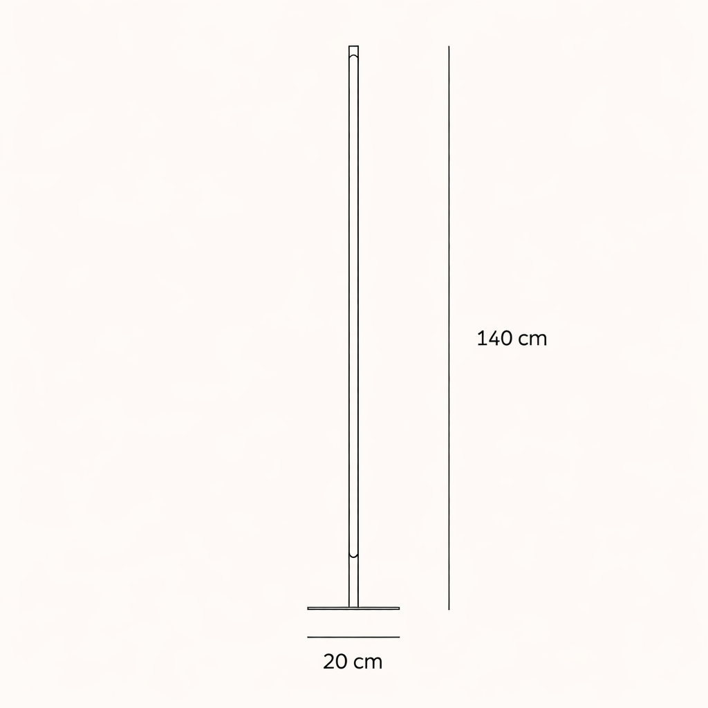 Remote-Controlled Dimmable LED Floor Lamp