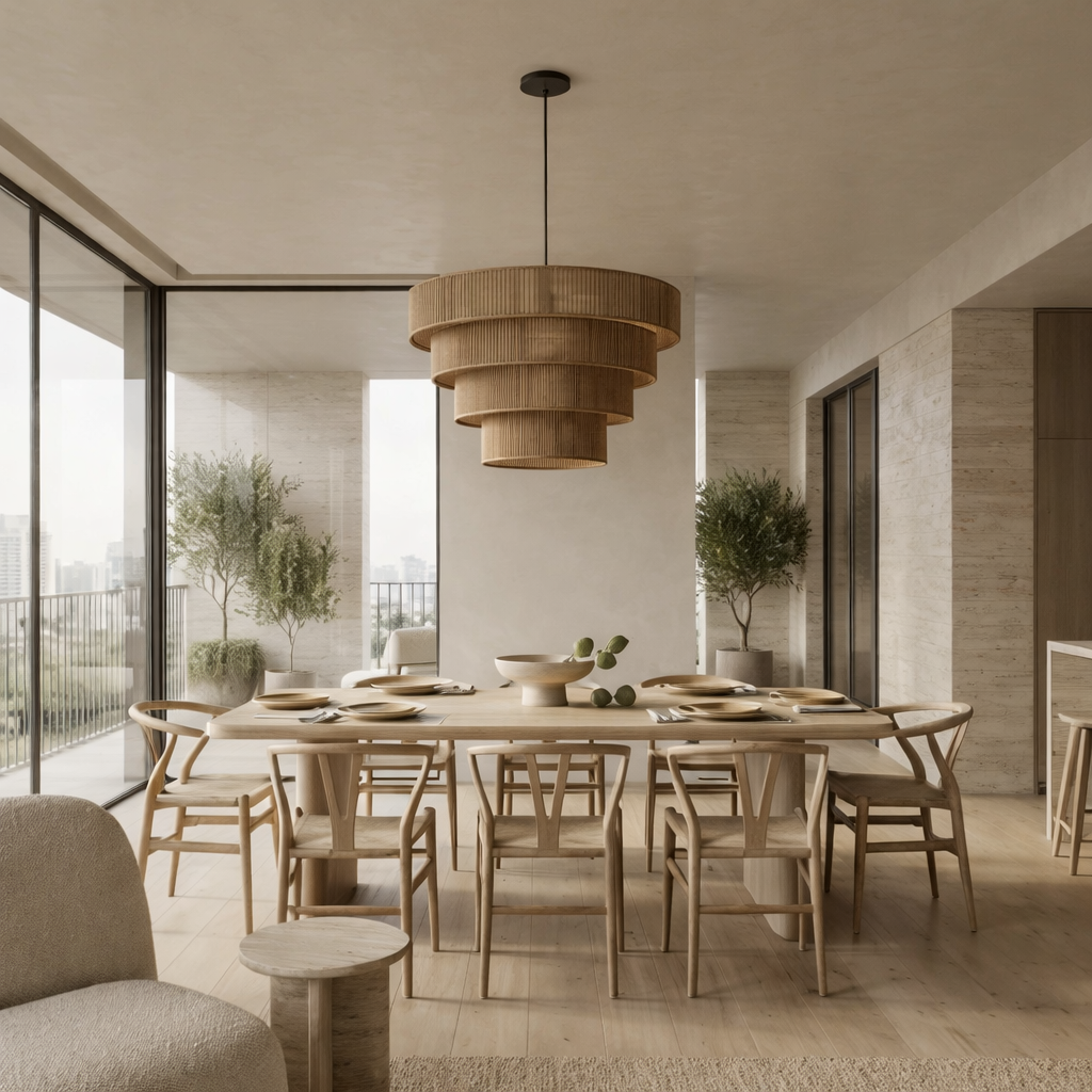 Taupe Modern LED Pendant Light