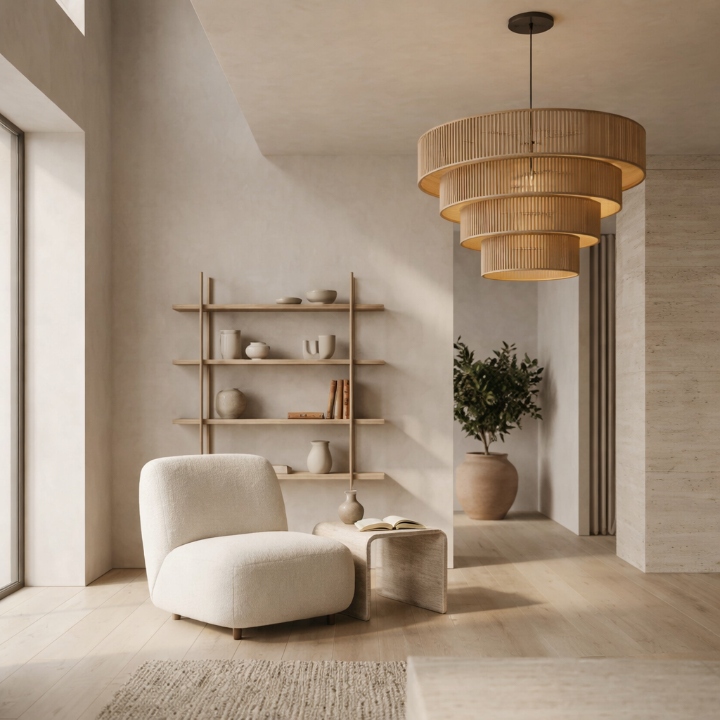 Taupe Modern LED Pendant Light