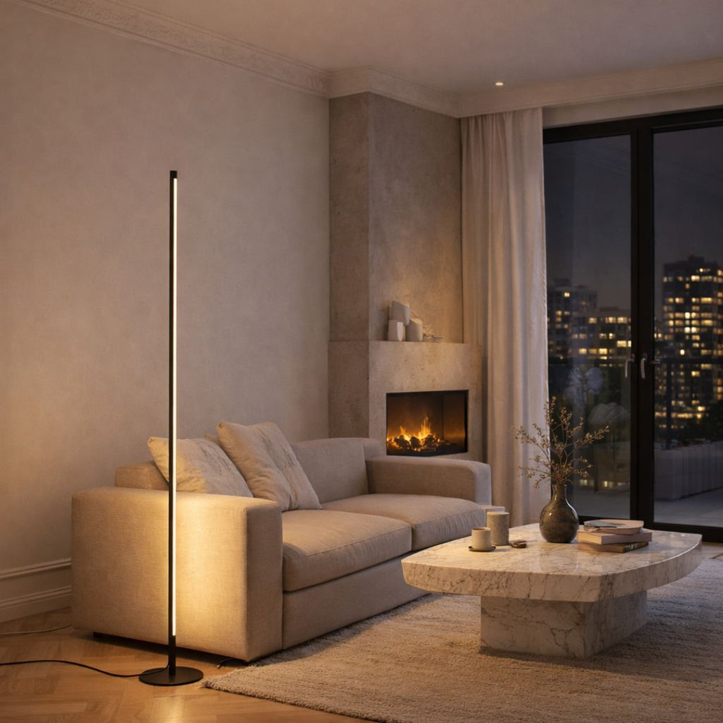 Remote-Controlled Dimmable LED Floor Lamp