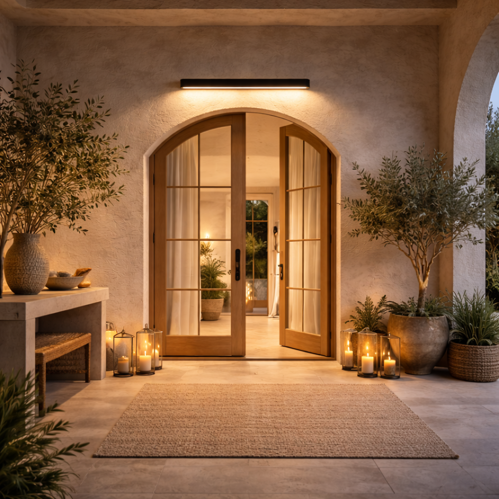 LED Wall Light Black Modern Bathroom Fixture