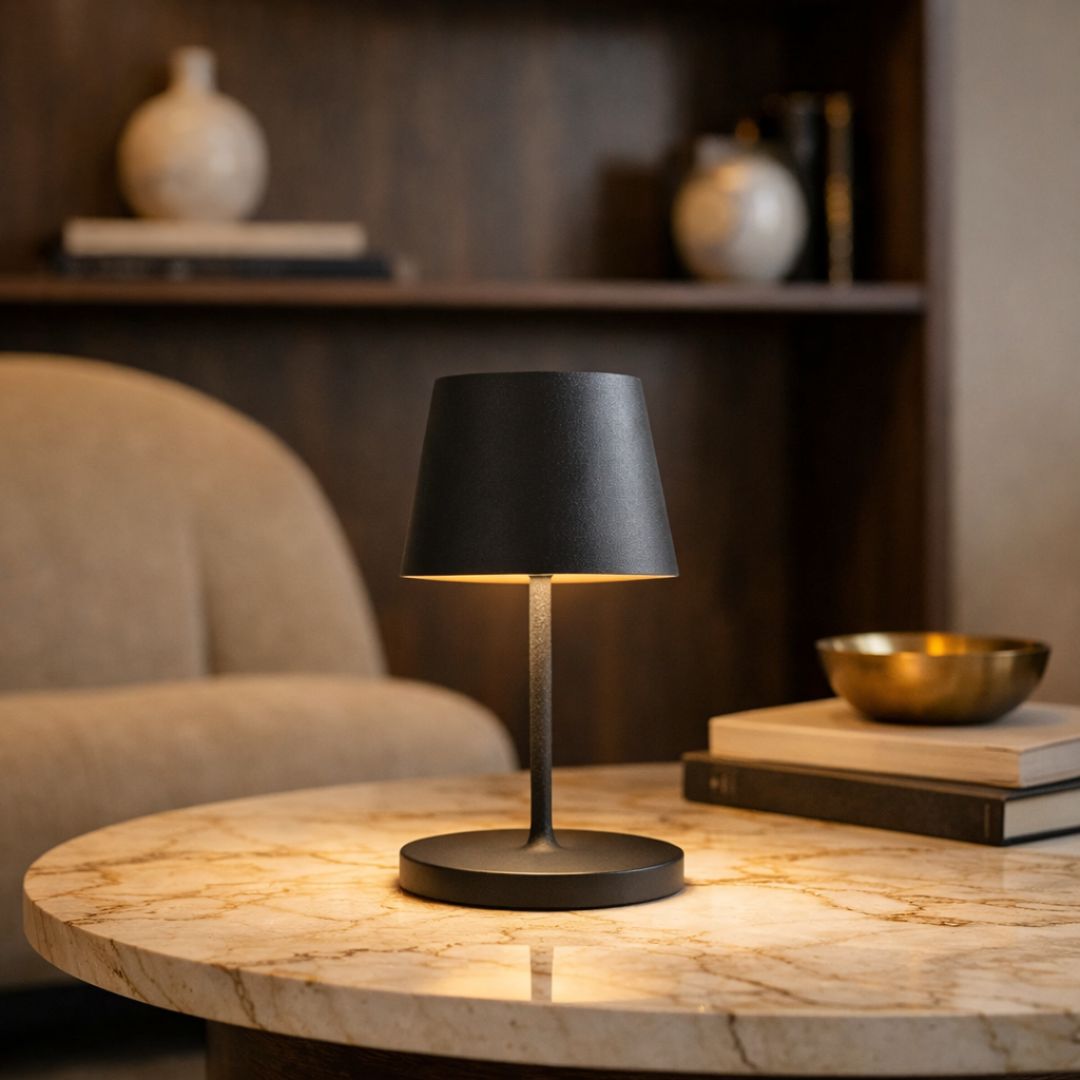 LED Table Lamp Touch Dimmable Warm White Weatherproof Anthracite