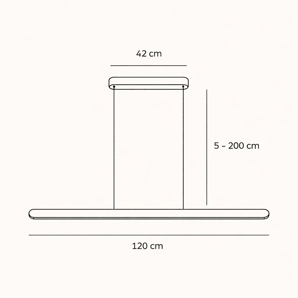 Modern Linear LED Ceiling Light