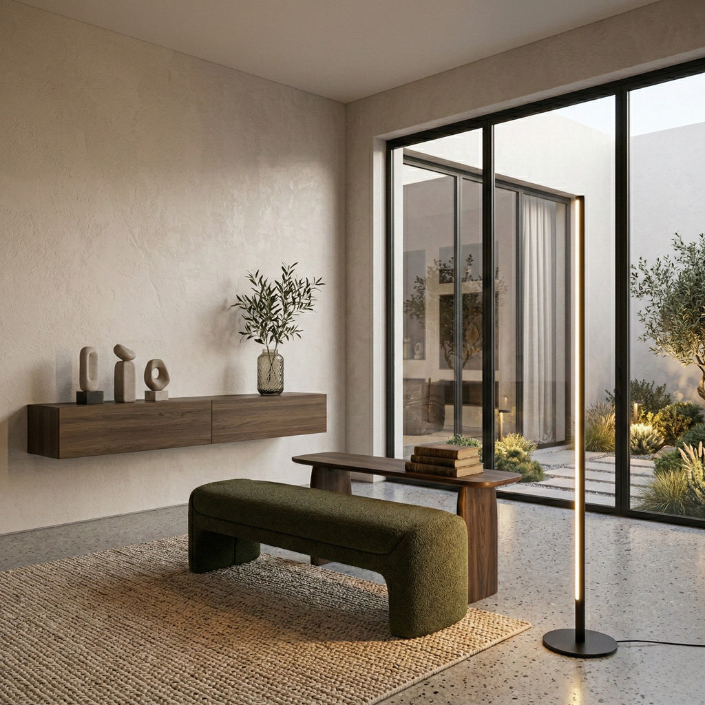 Remote-Controlled Dimmable LED Floor Lamp