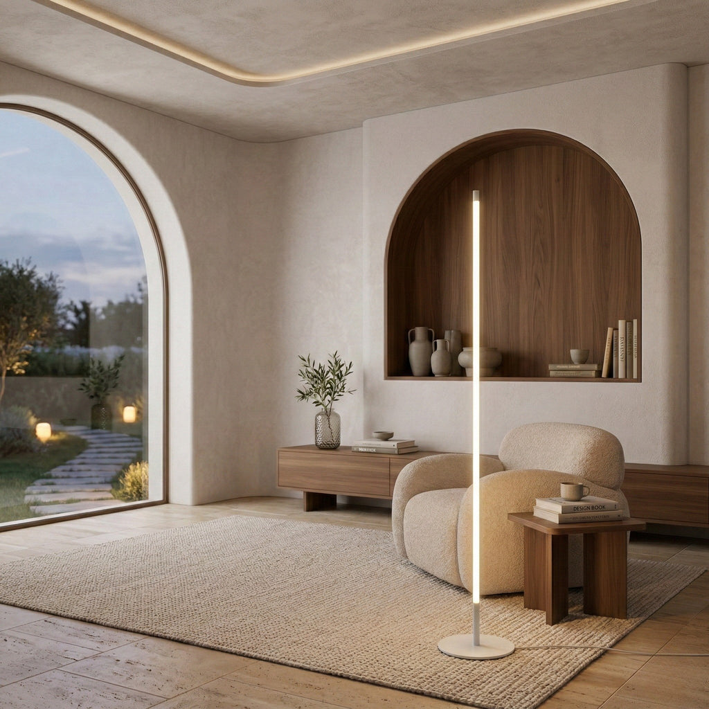 Remote-Controlled Dimmable LED Floor Lamp