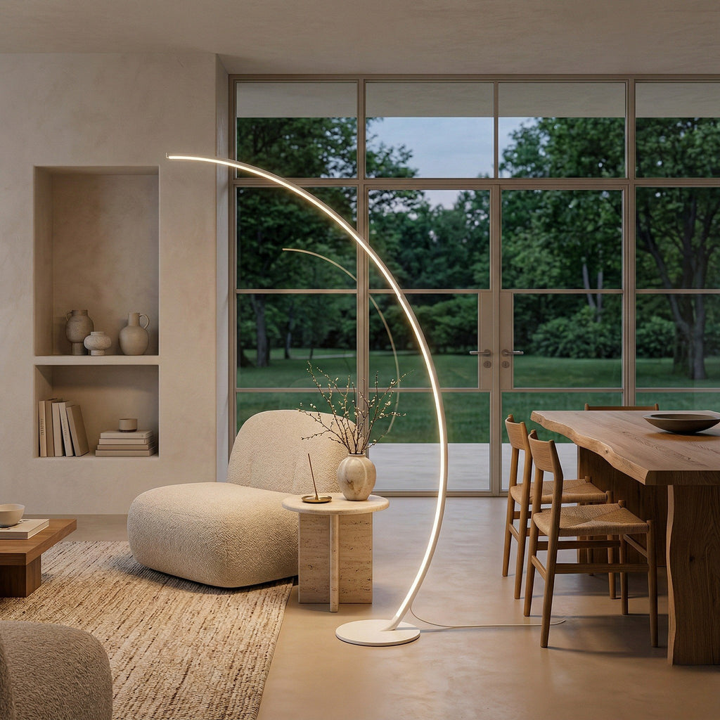 Dimmable LED Arc Floor Lamp