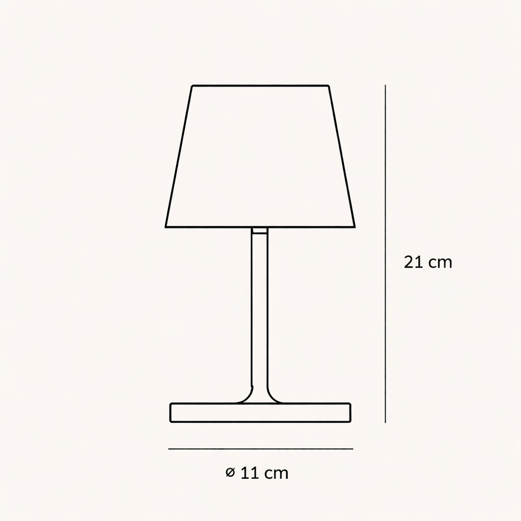 Weatherproof LED Table Lamp with Smart Touch Dimming