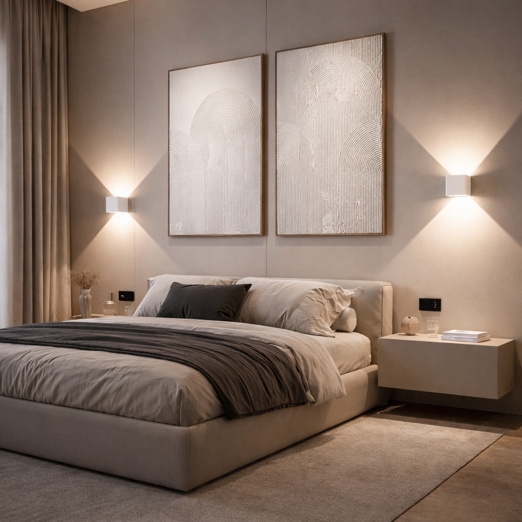 LED Wall Light with Adjustable Panels