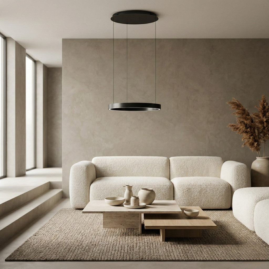 Round Ring LED Pendant with Stepless Dimming