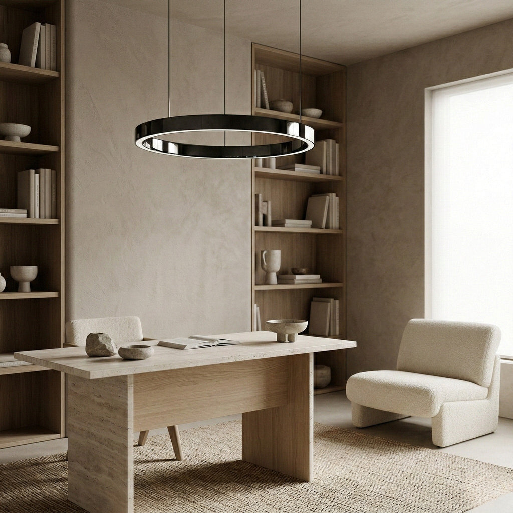 Round Ring LED Pendant with Stepless Dimming
