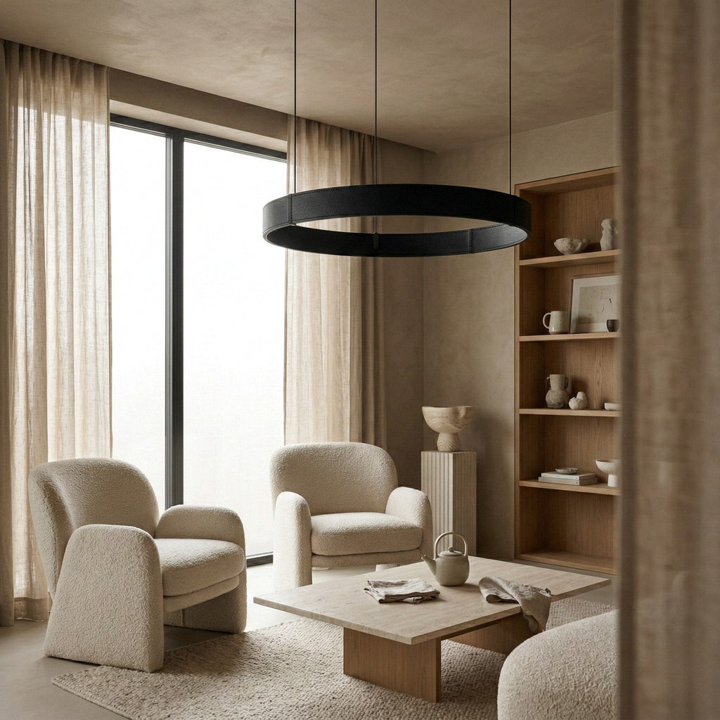 Round Ring LED Pendant with Stepless Dimming