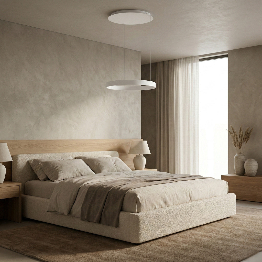 Round Ring LED Pendant with Stepless Dimming