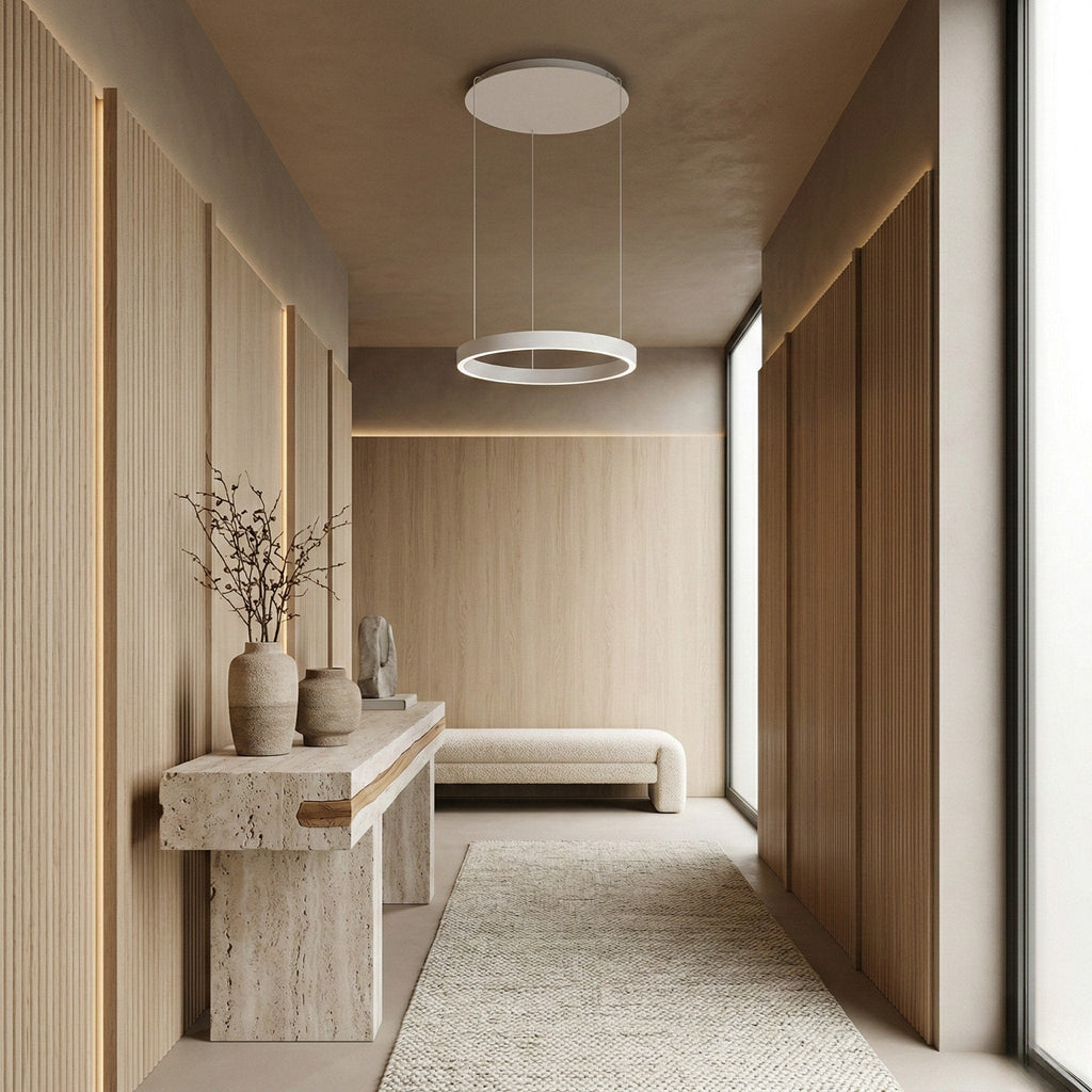 Round Ring LED Pendant with Stepless Dimming