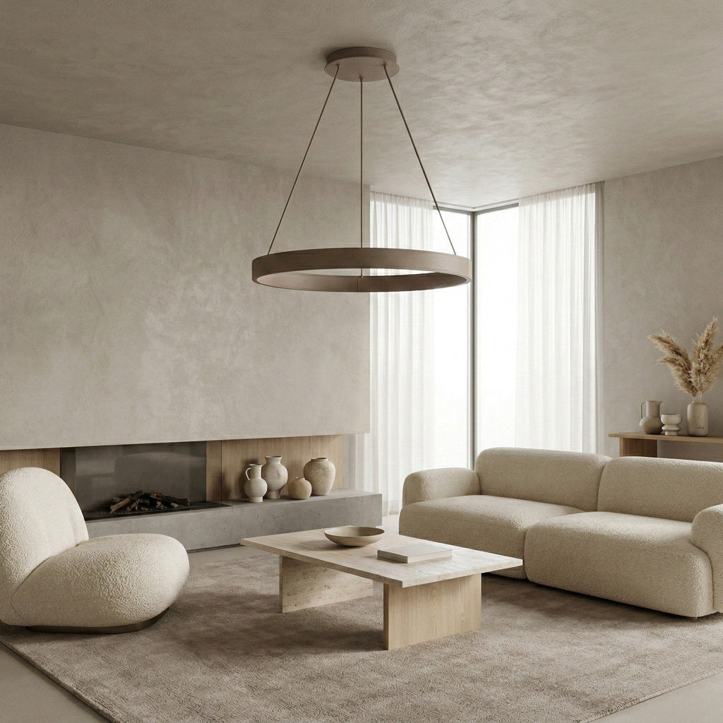 Round Ring LED Pendant with Stepless Dimming