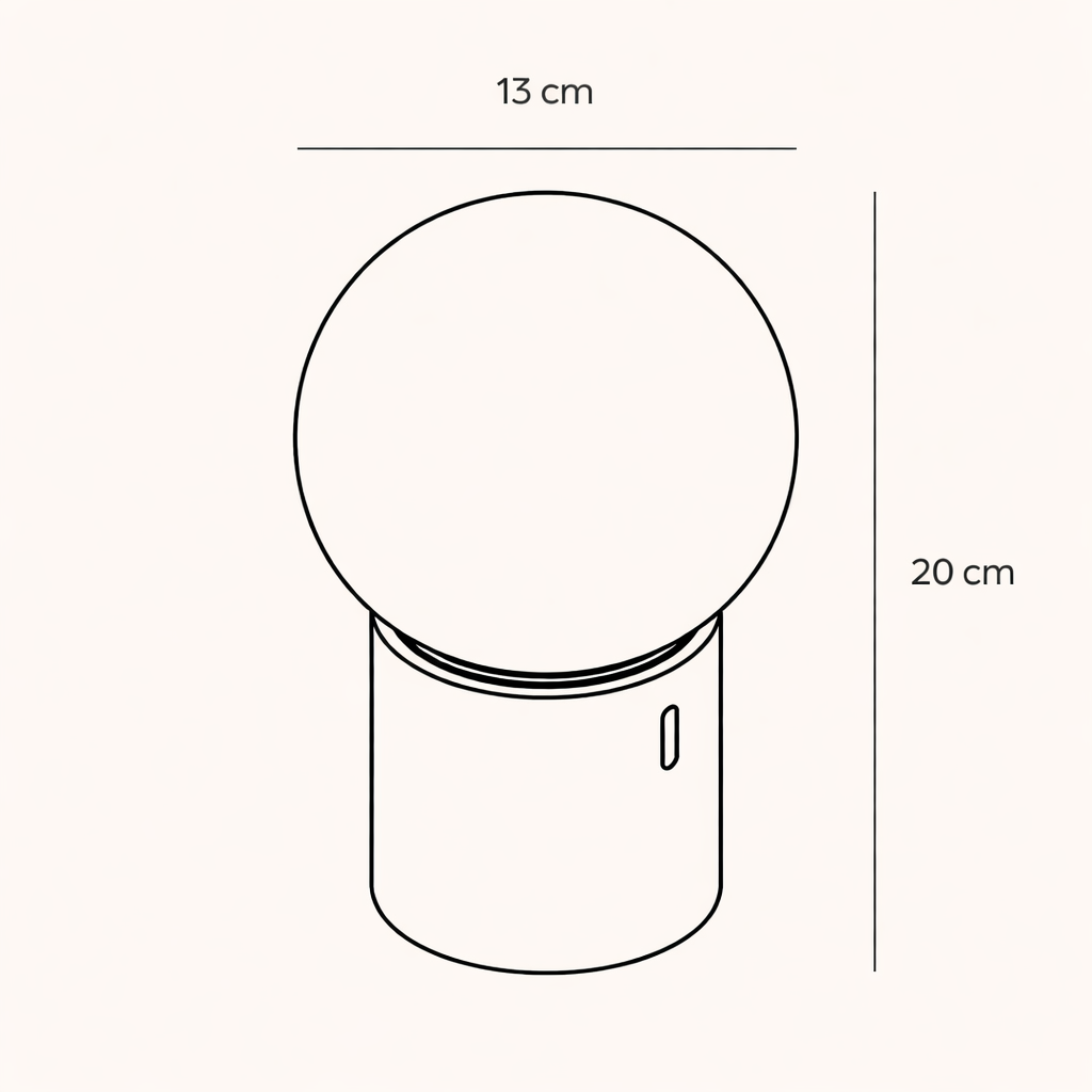 Black Chrome Modern LED Table Lamp